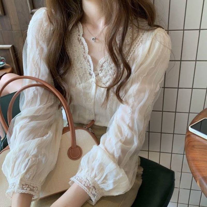Gentle And All-match Chiffon Sweet Chic Blouse