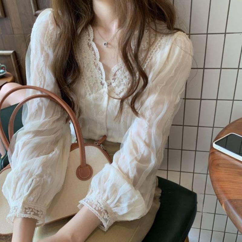 Gentle And All-match Chiffon Sweet Chic Blouse