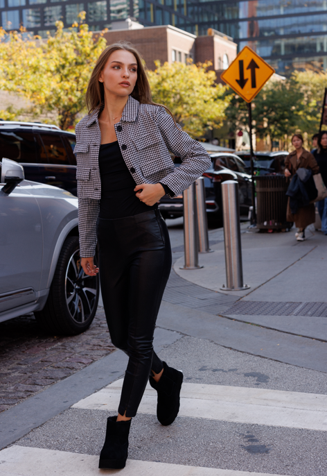 Emma Black and White Jacket – Sleek Contrast, Timeless Style