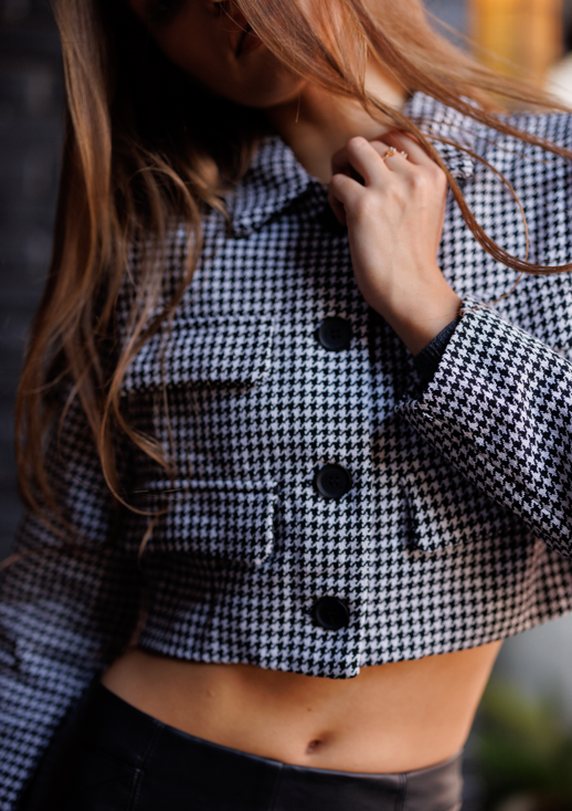 Emma Black and White Jacket – Bold Monochrome Street Style