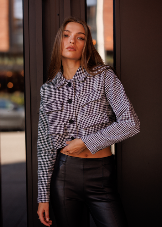 Emma Black and White Jacket – Bold Monochrome Street Style