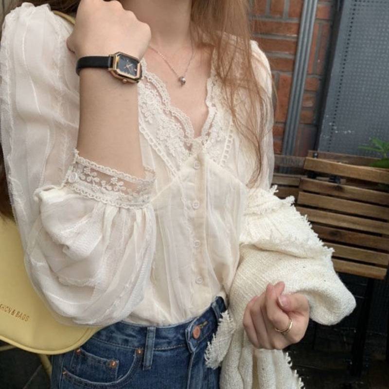 Gentle And All-match Chiffon Sweet Chic Blouse