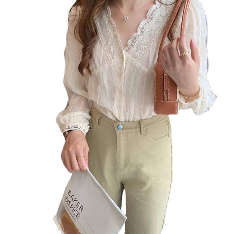 Gentle And All-match Chiffon Sweet Chic Blouse