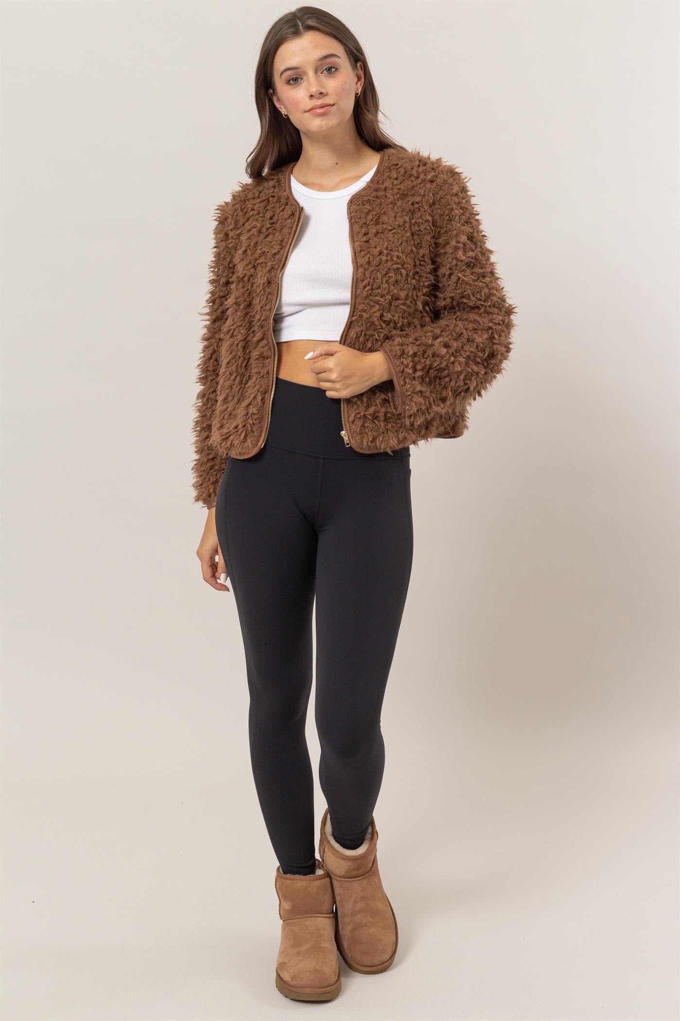 Nicole Furry Jacket