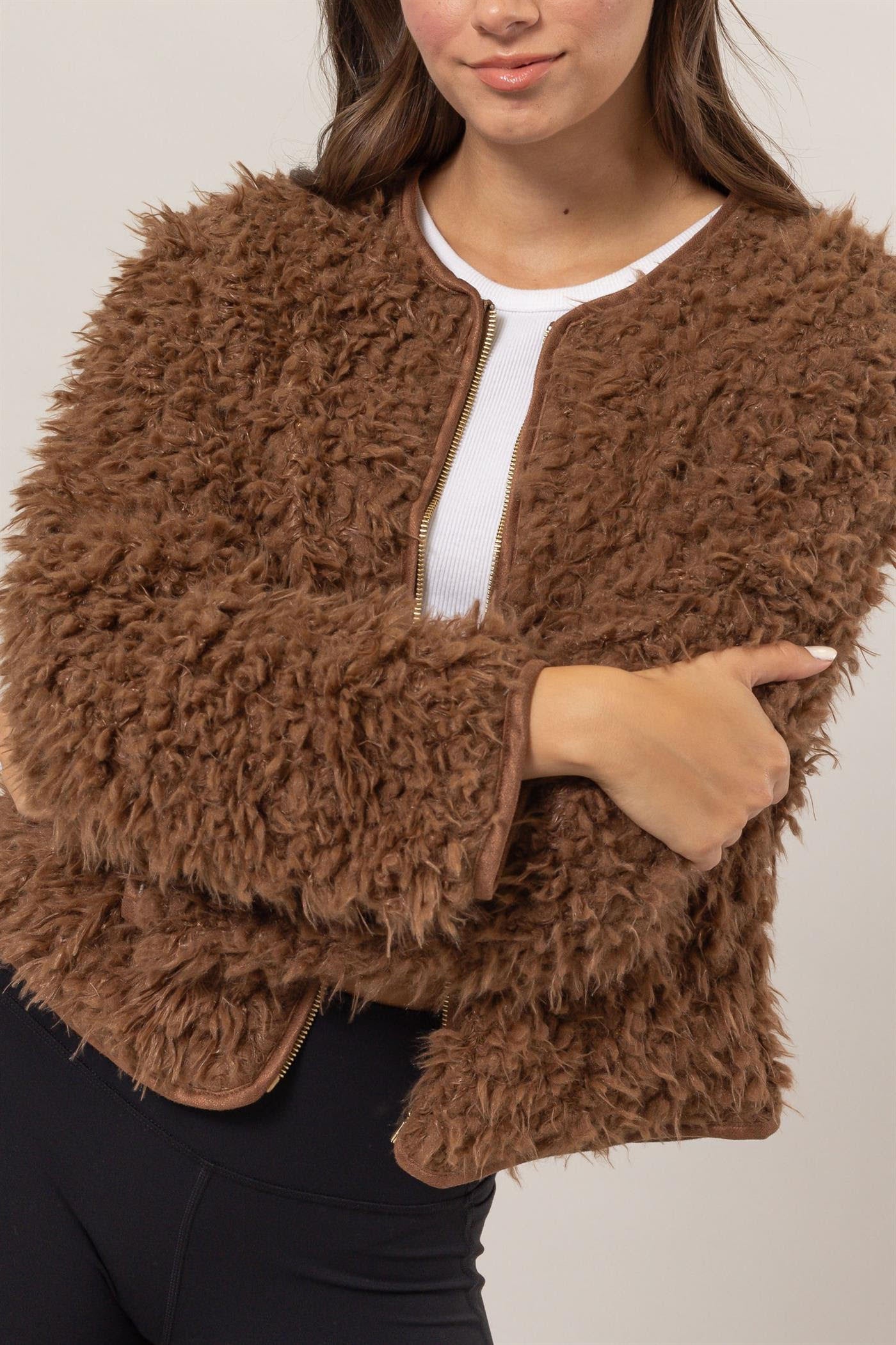 Nicole Furry Jacket