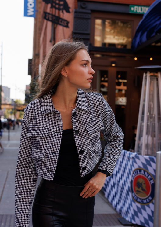 Emma Black and White Jacket