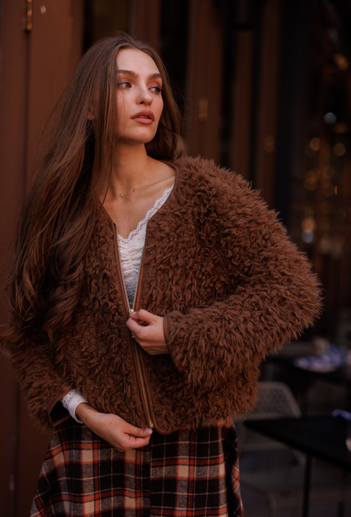 Nicole Furry Jacket