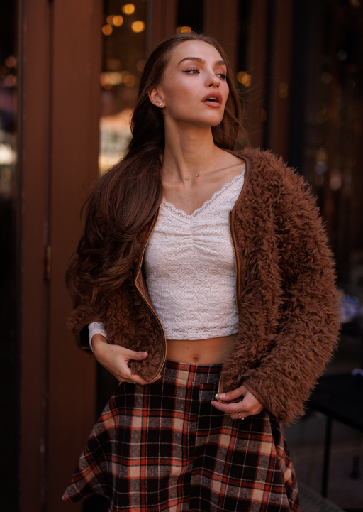 Nicole Furry Jacket