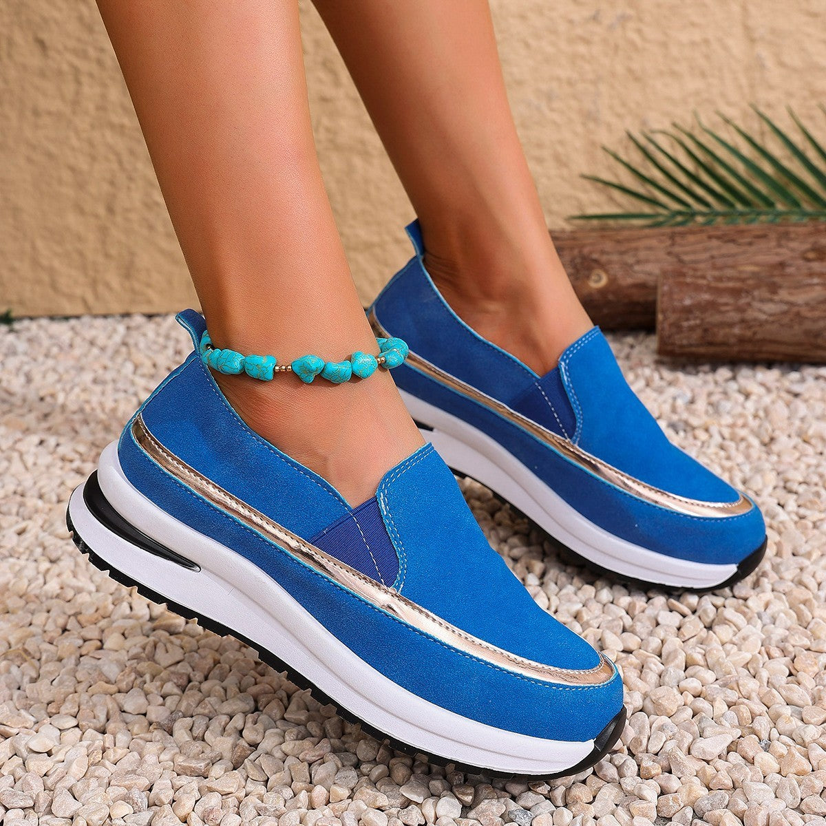 Autumn And Winter New Platform Soft Leather Soft Bottom Women's Shoes